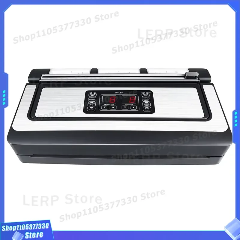 90KPa Electric Handheld Vacuum Sealer for Wet Dry Food Preservation Household Portable Bag Cutter Machine Strong Suction