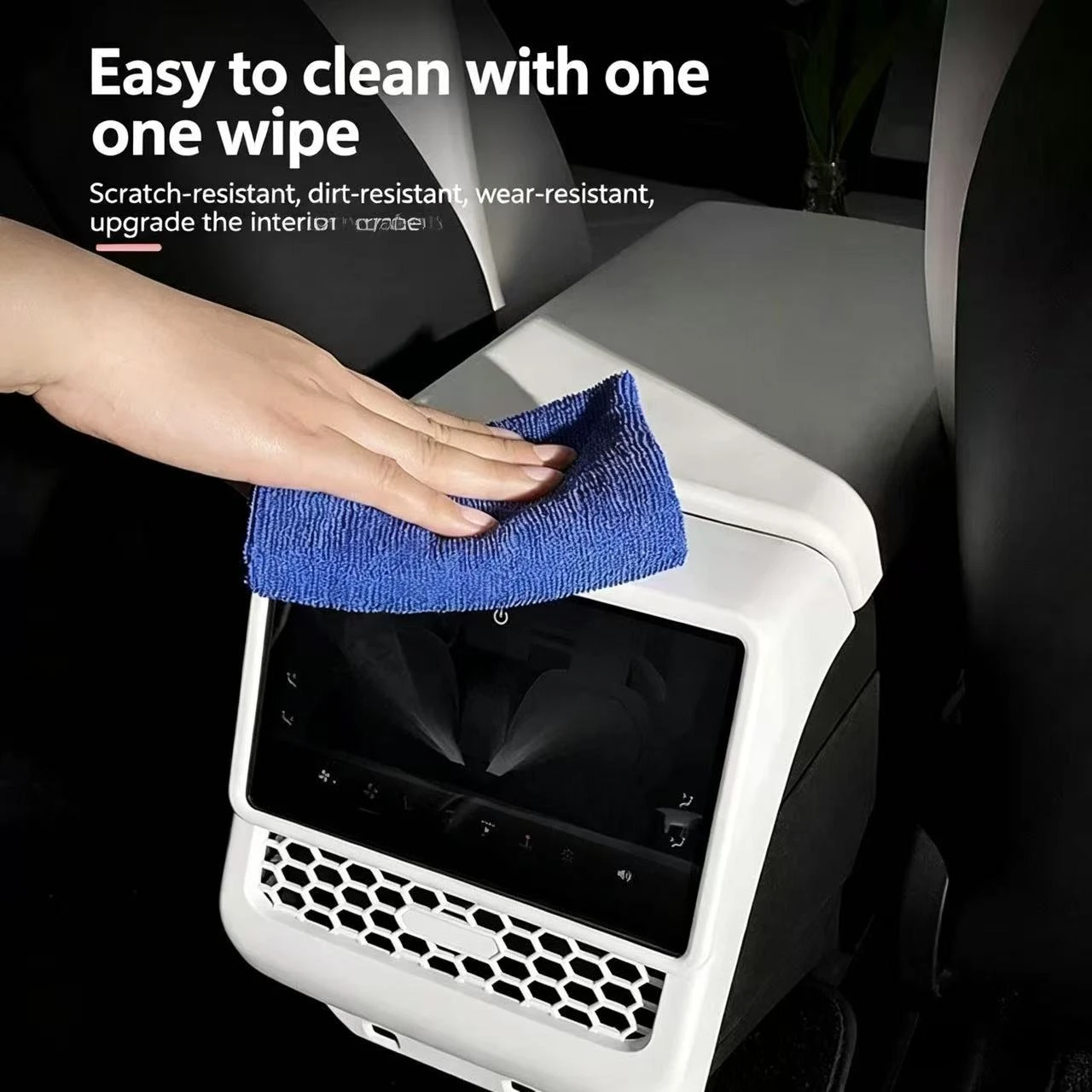 

Air Vent Trim Protective Cover For Tesla Model 3 Model Y 2025 Juniper Back Rear Screen Cover Protector Frame