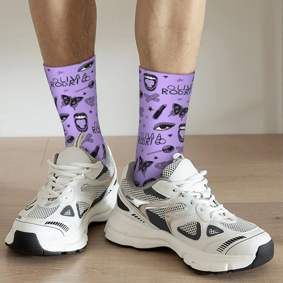 Happy Funny Men's Socks Casual Oliviaa Guts World Tour 2024 Sour Sock Music Sport Women's Sock Spring Summer Autumn Winter