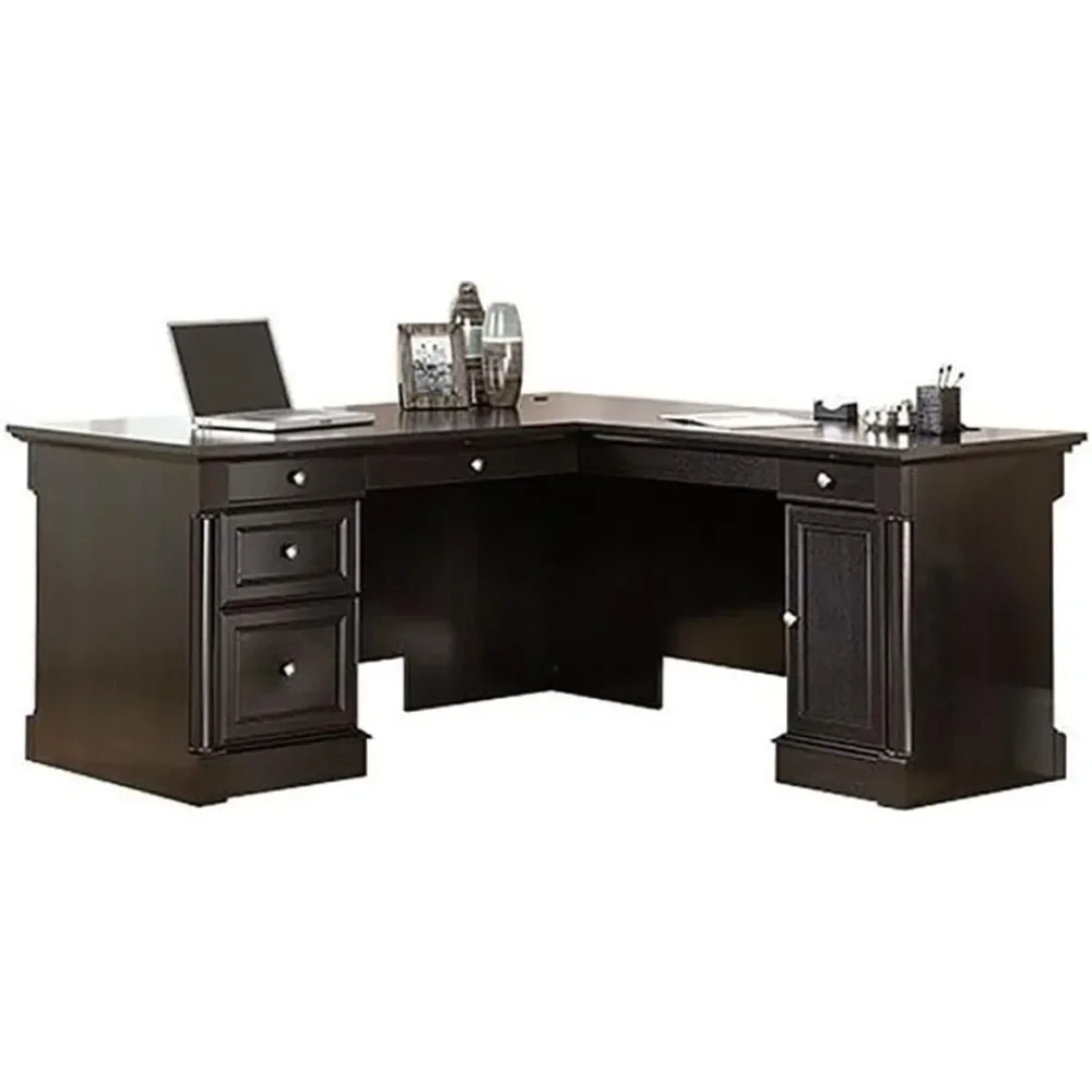 

Elegant Daily Desk in Obsidian Oak Finish - Perfect for Home Office