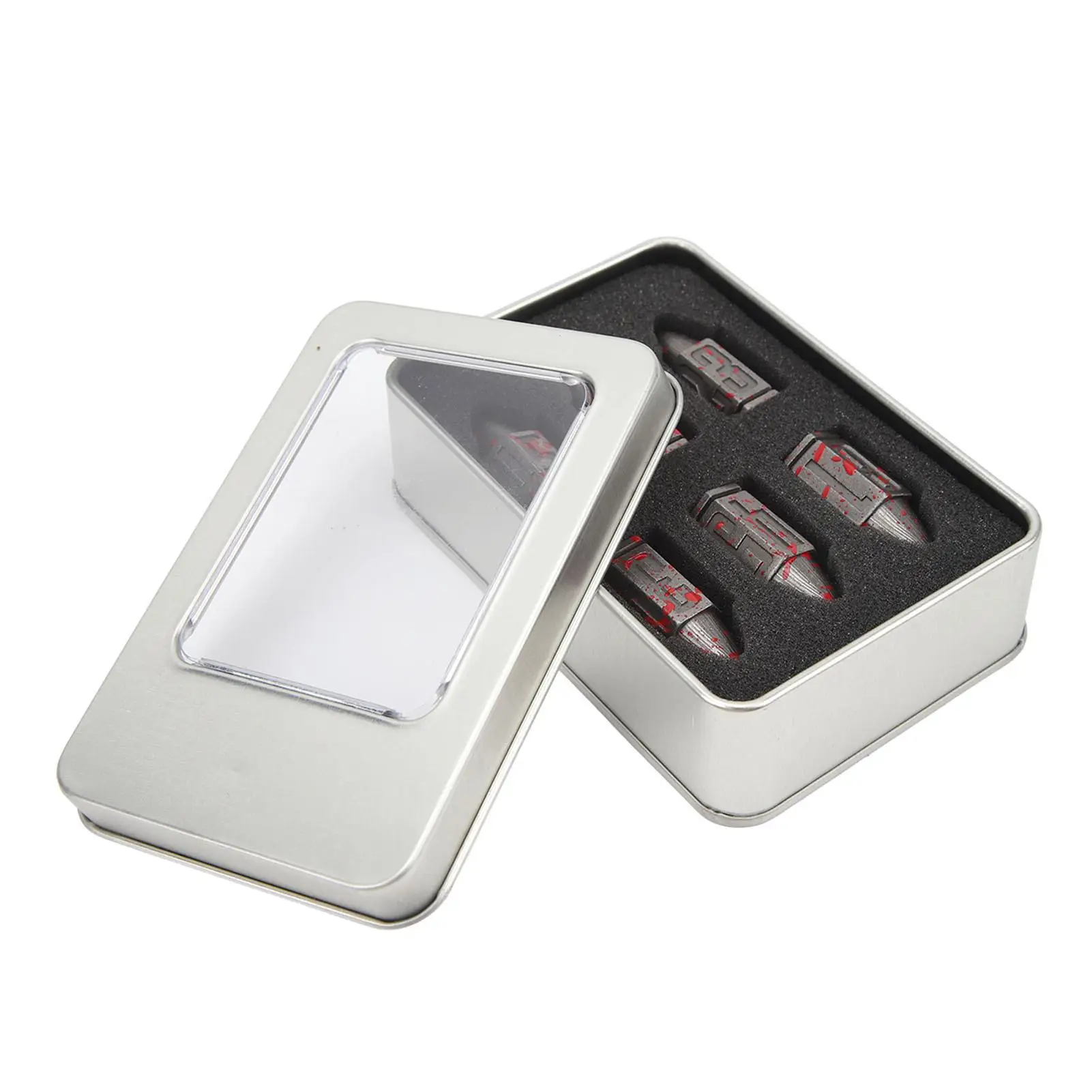 

Набор металлических микро-многогранных кубиков для настольных игр, ролевых игр, DND, настольных игр, 6 шт.