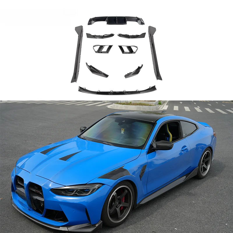High Quality MP Style Dry Carbon Fiber Body Kit Fit for M4 G82 G83 Auto Tuning Exterior Aerodynamic Upgrade Components