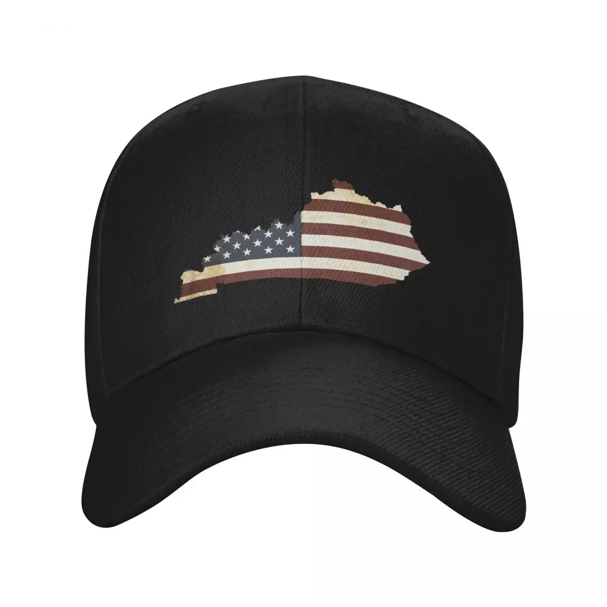 Kentucky State Map- Vintage American Flag Baseball Cap Golf Wear luxury caps sun caps Trucker Hat Girl Men's