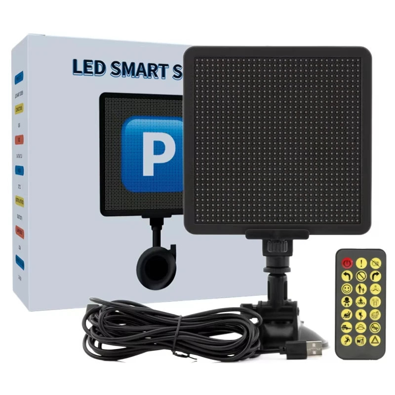 Smart Car LED Display with APP Control - Rear Window Scrolling Text & DIY Pixel Funny Light Panel