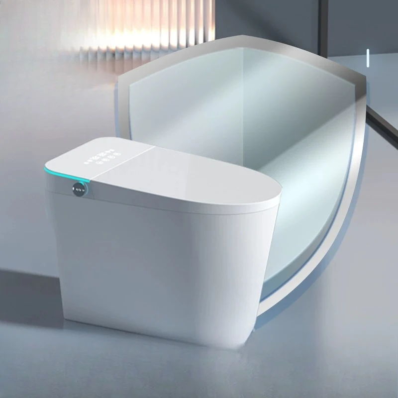 Fully automatic smart toilet household instant siphon without water pressure limit voice ceramic toilet