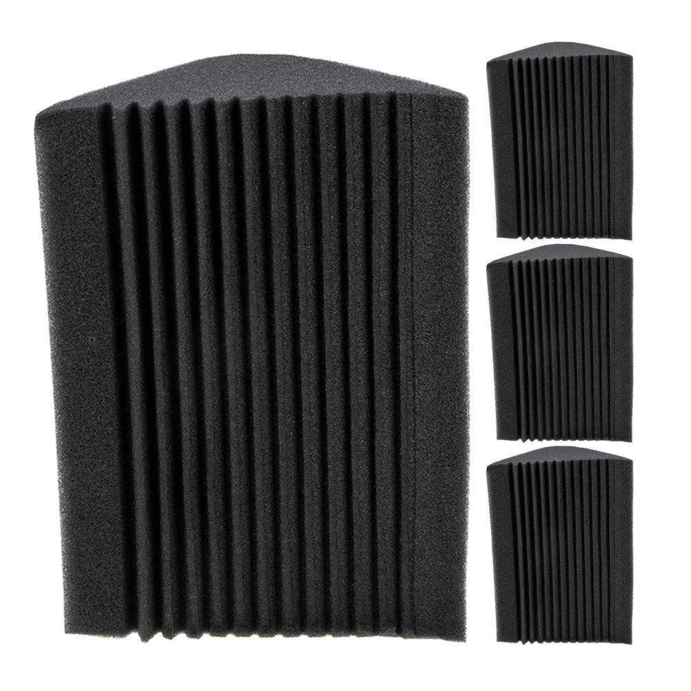 4Pcs Low Frequency Soundproof Panels Corner Gear Sound Absorbing Tile Noise Reduction for Ktv Acoustic Wall