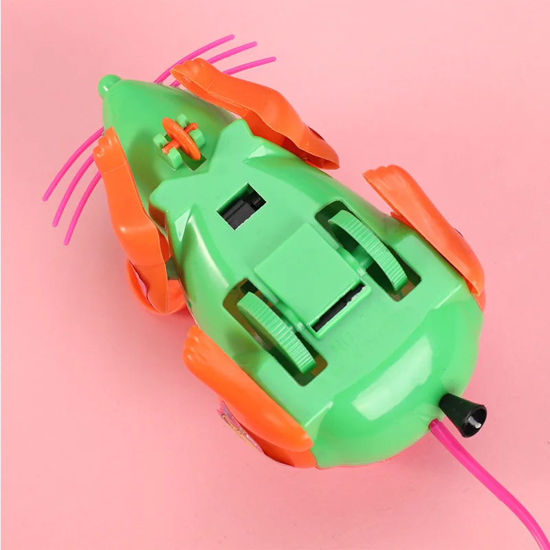 Novelty Funny Children Light-emitting Toys Fun Simulation Pull Wire Flash Mouse Creative Pranks Scary Light-emitting Toys