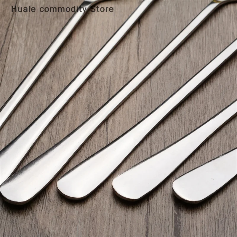 Cucchiaino da caffè durevole in acciaio inossidabile con manico lungo, gelato, dessert, cucchiaio da tè per accessori da cucina da picnic, cucchiaio per chicchi di caffè