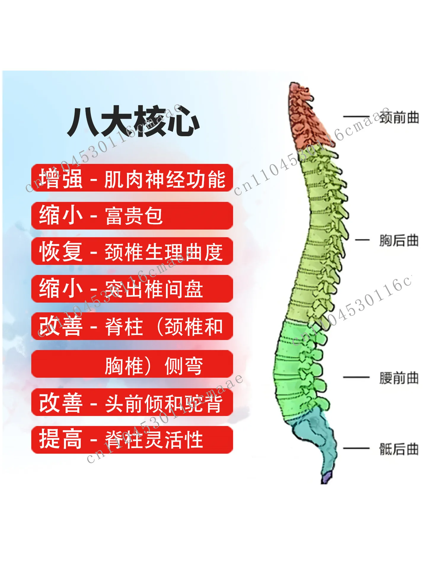Cervical Rehabilitation Device for Recovery, Reverse Arch Correction, Forward Tilt, Rich Bag Physiological Resistance Training
