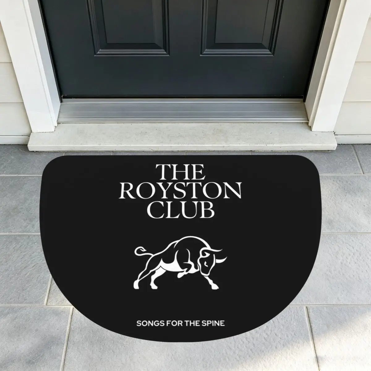 Коврик для ванной комнаты Royston Club Songs For The Spine из мягкой фланели, полукруглый, нескользящий, впитывающий, для гаража.