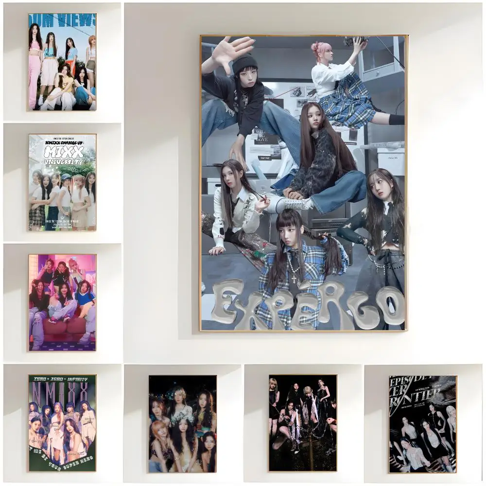 kpop group n-nmixx Poster Classic Wall Art  Home Decor  Peel and Stick Unframed
