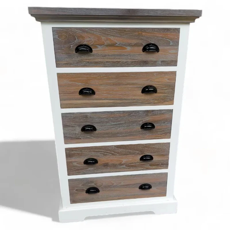 

Antique Classic White Dresser, Rustic Mahogany Teak Wardrobe, Drawer Home Bedroom Furniture
