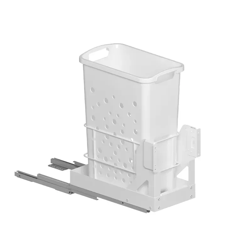 for  Modern Eco Friendly Plastic Pull Out Storage Basket  300 350mm Cabinet Concealed Box with 1 Year Warranty