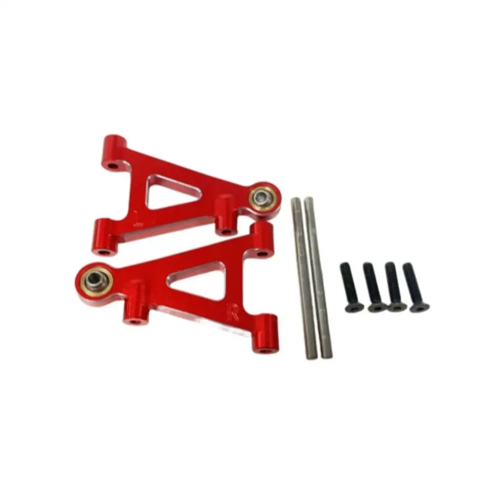 RCGF MJX Hyper Go 14301 14302 brazos superiores delanteros de aluminio, juego de brazos de suspensión superior e inferior, piezas de actualización de coche RC 1/14, accesorios