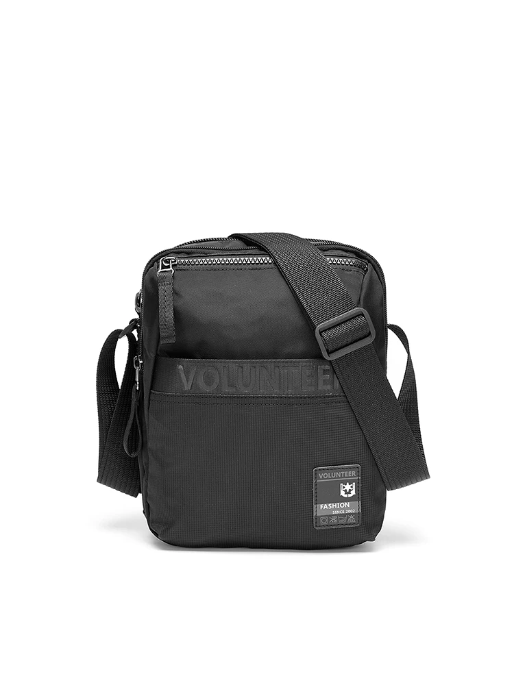 Bolsa de ombro voluntária masculina, bolsa tiracolo ao ar livre, monocromática, viajante, moda com todos os fósforos, casual, grande capacidade,