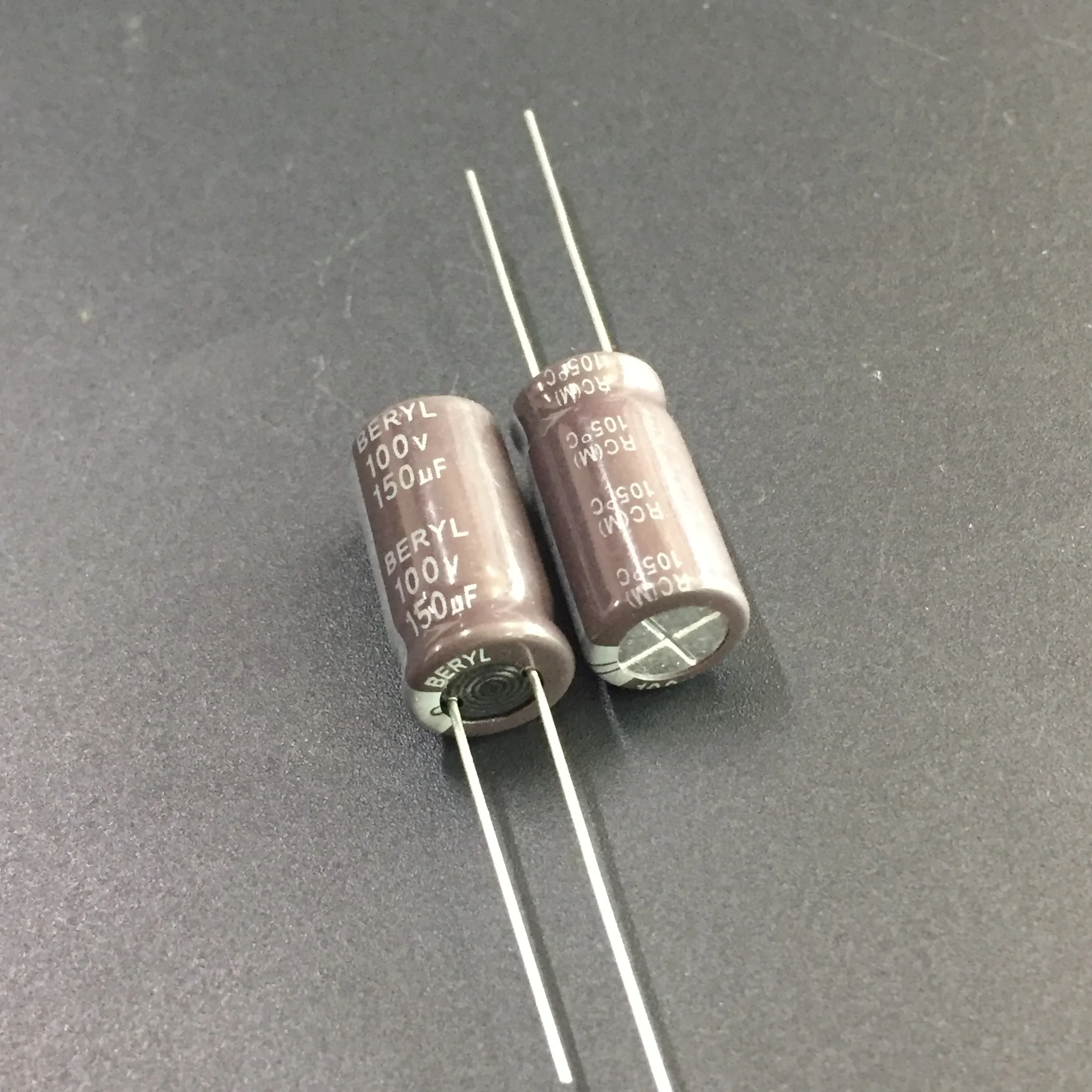 5 pces/50 pces 150 uf 100 v beryl rc 10x20mm 100v150uf capacitor de boa qualidade