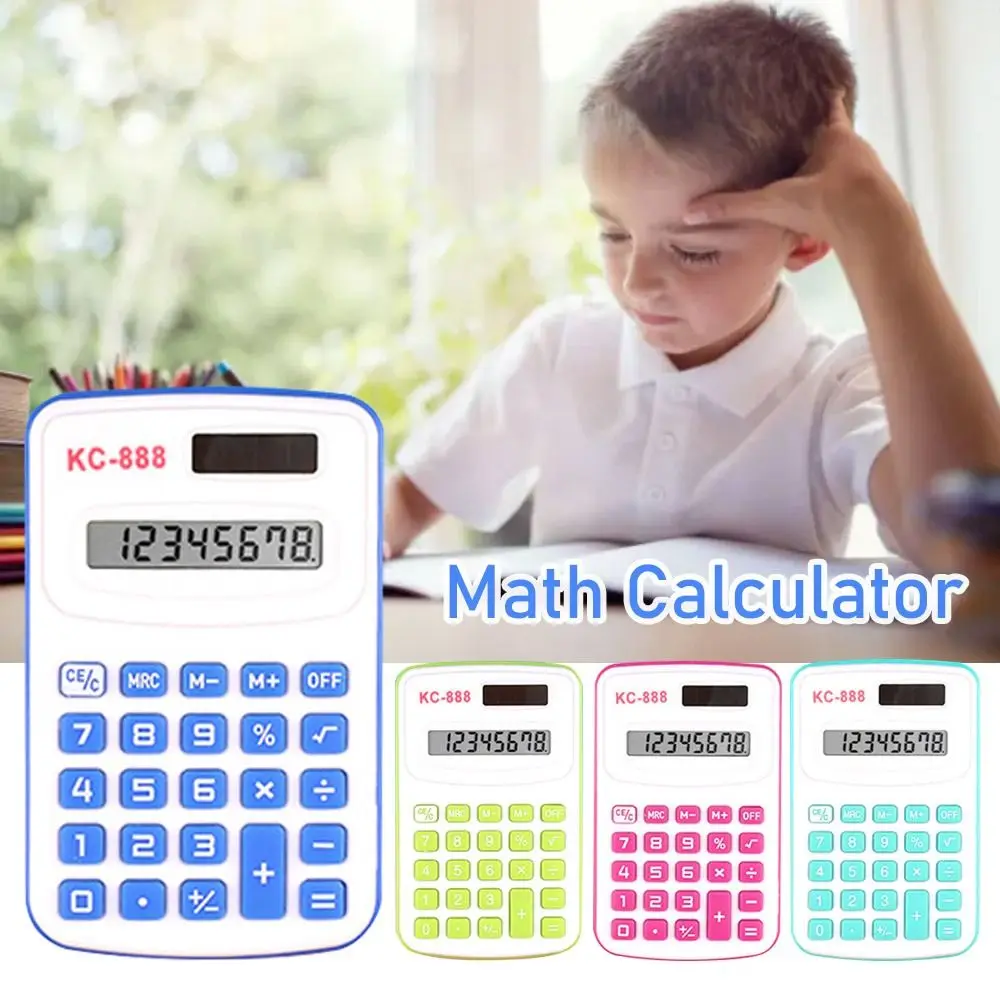 Arithmetic Calculator Mini Portable Math Calculator For Office Accounting School Students Color Random