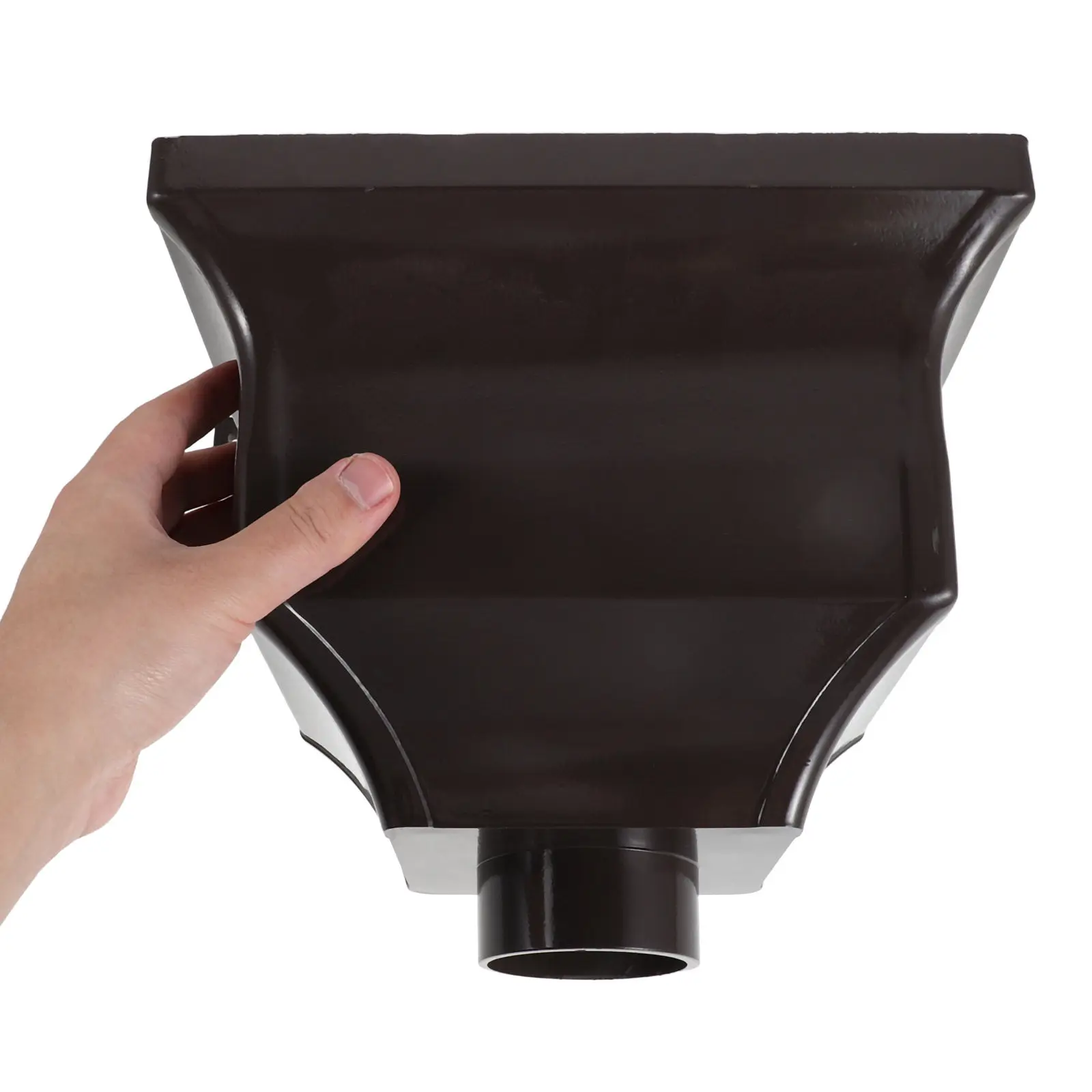 Rain Gutter Downspout Diverter Aluminum Alloy Gutter Drainage Adapter Curved Arch Design Prevents Splashing Landscaping