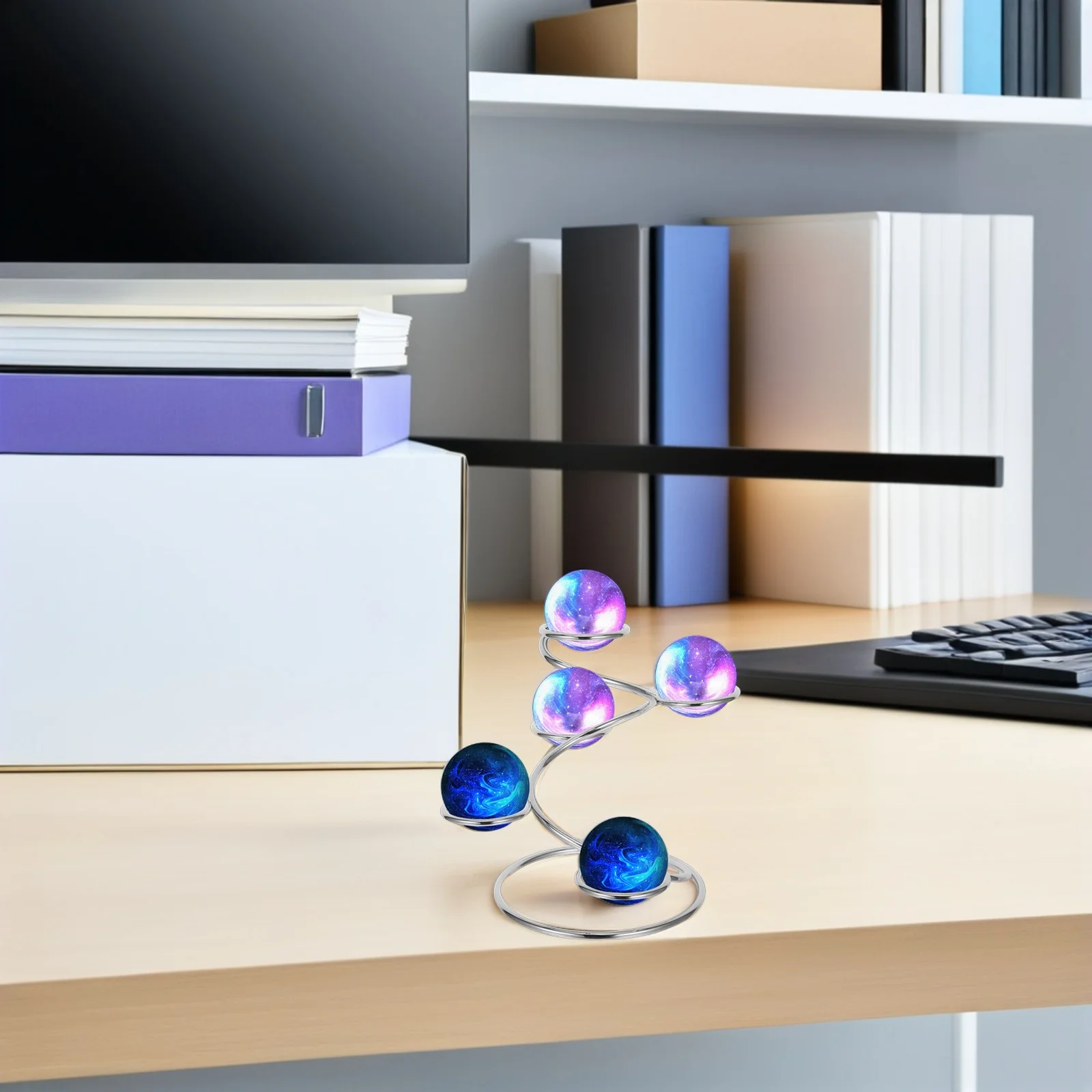 

Crystal Ball Stand Metal Marble Sphere Display Rack Egg Shaped Globe Holder Mineral Specimen Pedestal Crystal Ball Holder