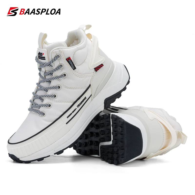 Baasploa Waterproof Boots for Women Winter Wear-Resistant Cotton Shoes Female Outdoor Keep Warm Hiking Sneaker 2022 New