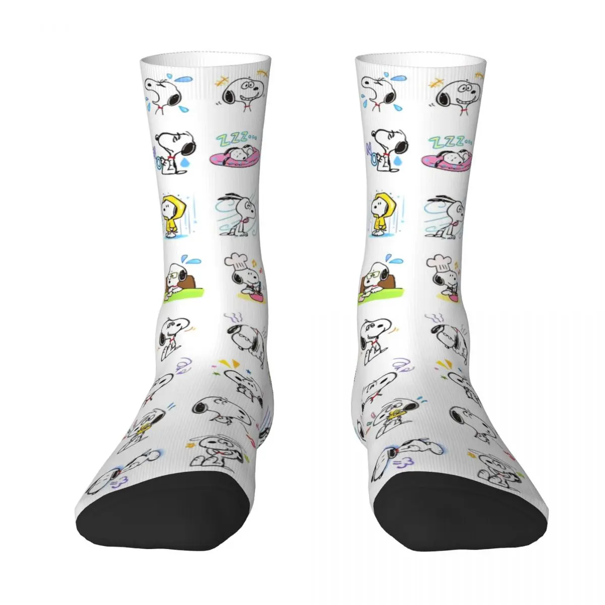 Snoopy Socks Miniso Funny Stockings Men Quality Outdoor Sports Socks Autumn Printed Anti Skid Socks