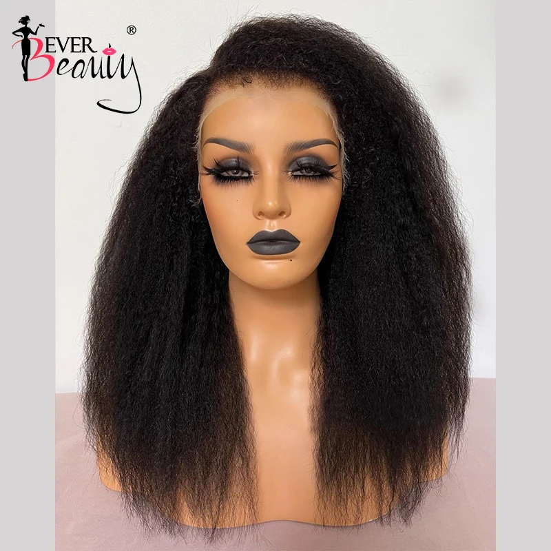 Curly Baby Hair Pre Plucked 13x6 Lace Front Human Hair Wigs For Black Women Kinky Straight 13x4 Lace Wigs 250% Brazilian Virgin