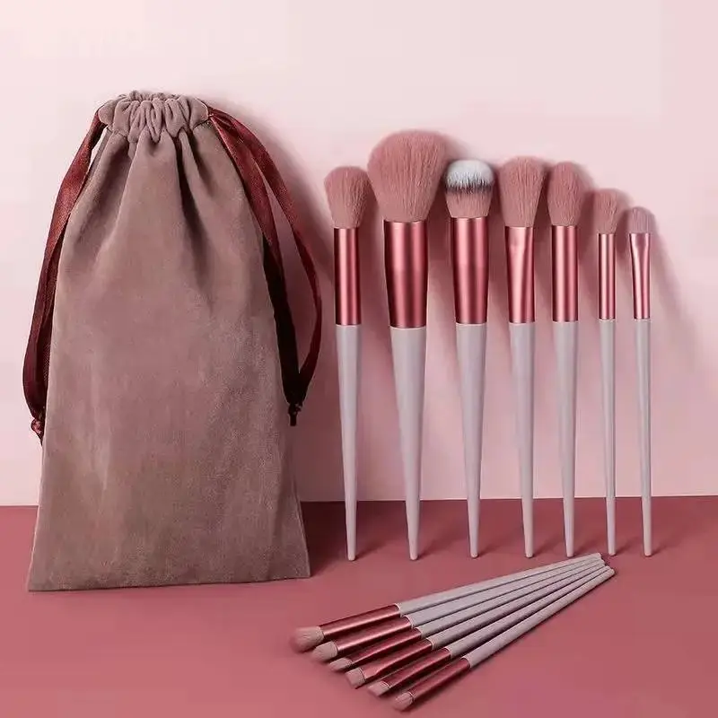 13 Stück Deluxe weiche flauschige Make-up Pinsel Set-hypo allergen, sanft auf der Haut, perfekt für Kosmetik, Foundation, Rouge, Puder