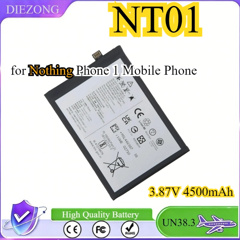 3.87V 4500mAh NT01 Replacement Battery for Nothing Phone 1 Mobile Phone