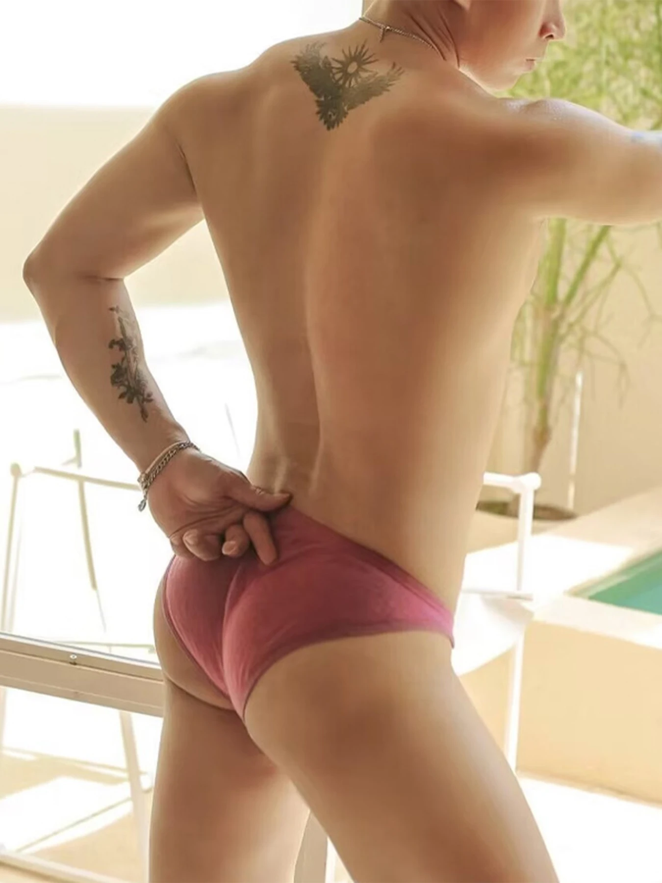 Sexy Men's Briefs Cotton Solid Color Simple Low-Rise Bikini Underwear Men's Thin Comfortable Underpants