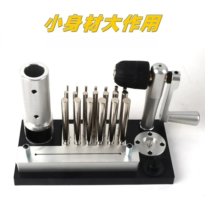 Hand Crank Wire Winder Stainless Steel Manual Wire Drawing Machine Desktop Industrial Wire Rewinding Pulling Processing Tool
