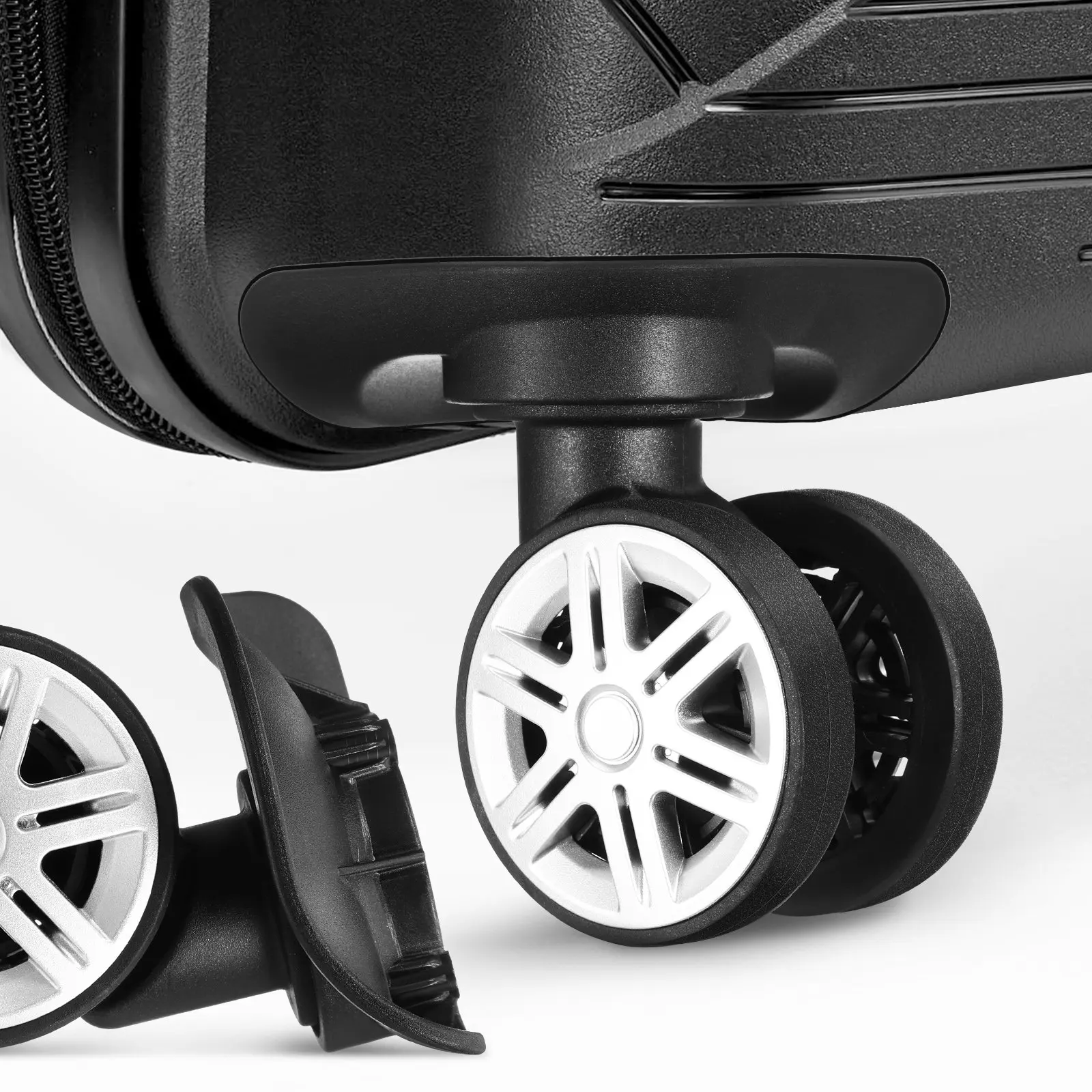 4Pcs Suitcase Wheels Replacement Double Row Luggage Roller Smooth Rotation Suitcase Wheel Repair Parts Universal