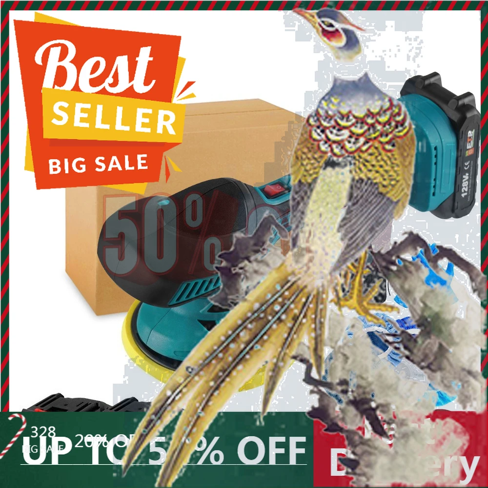 

【Fast Delivery】Electric Car Polisher Adjustable Electric Auto Polishing Machine Metal Waxing Wood Grinding Tool For Makita Batte