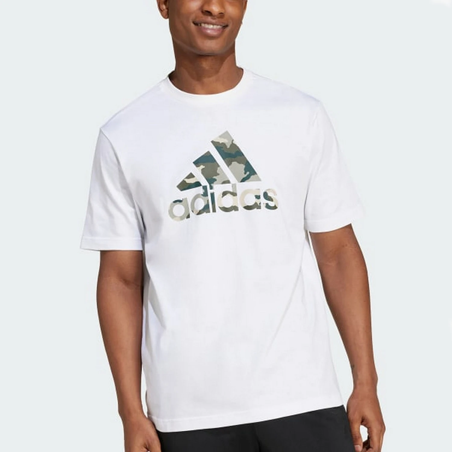

Adidas Official New Men's Round Neck Simple Knit Sports Short Sleeve IW2676