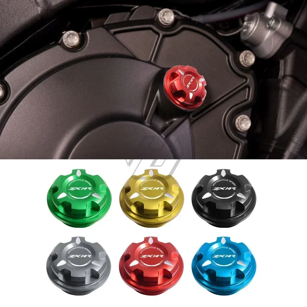 For Kawasaki ZX14R ZX-14R All Year Motorcycle Engine Oil Cap Bolt Screw Filler Cover