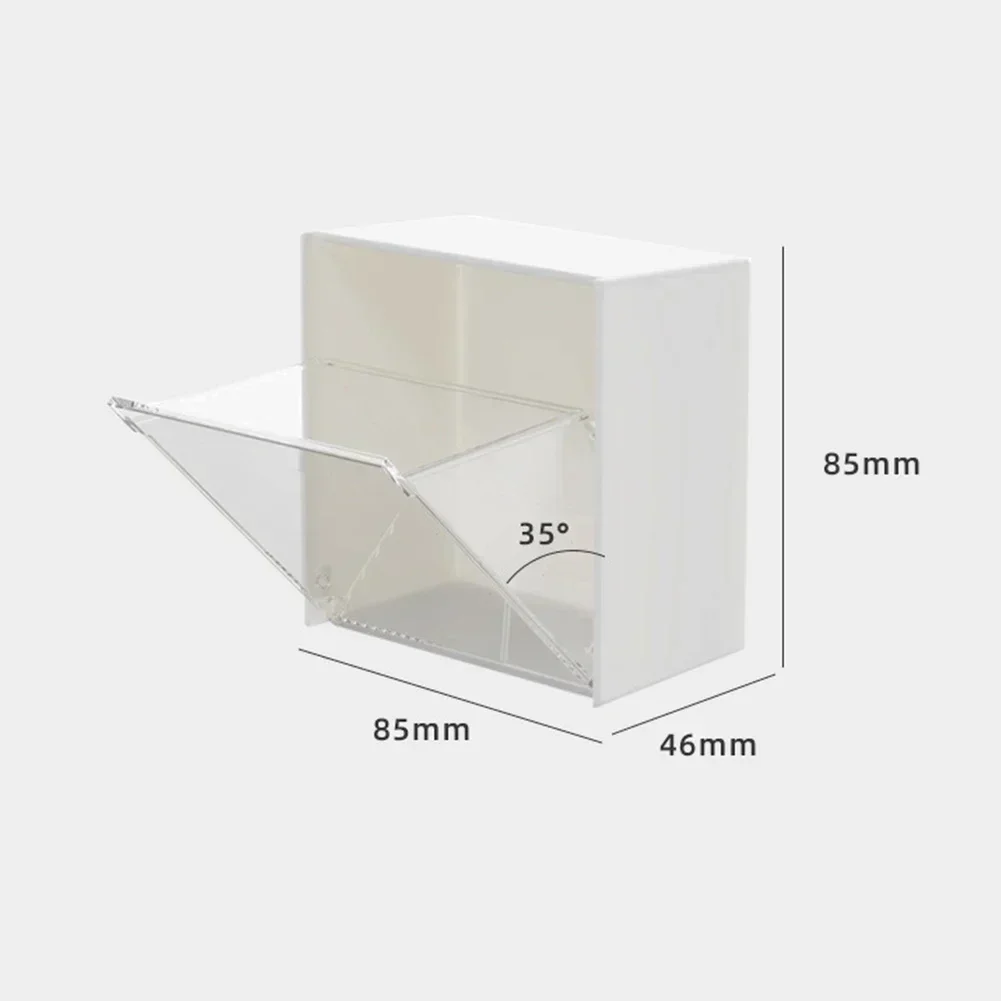 Coffee Filter Paper Holder Dustproof Moka Pot Filter Storage Box Self-Adhesive Coffee Dosing Ring Powder Bowl Wall Rack Accessor