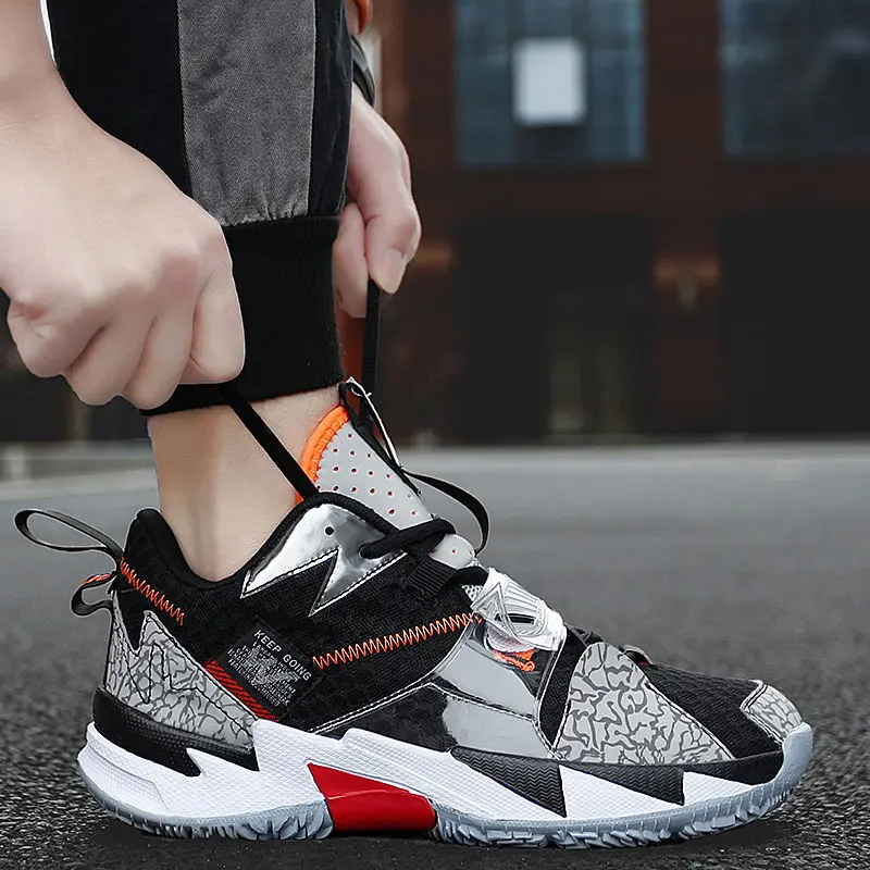 Classic brand Men's Women's Basketball Trainers Comfortable non-slip sports shoes top wear sports basketball shoes