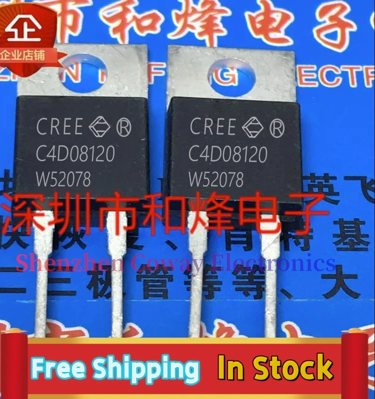 

10PCS-30PCS C4D08120 C4D08120A TO-220 MOS 8A/1200V In Stock Fast Shipping