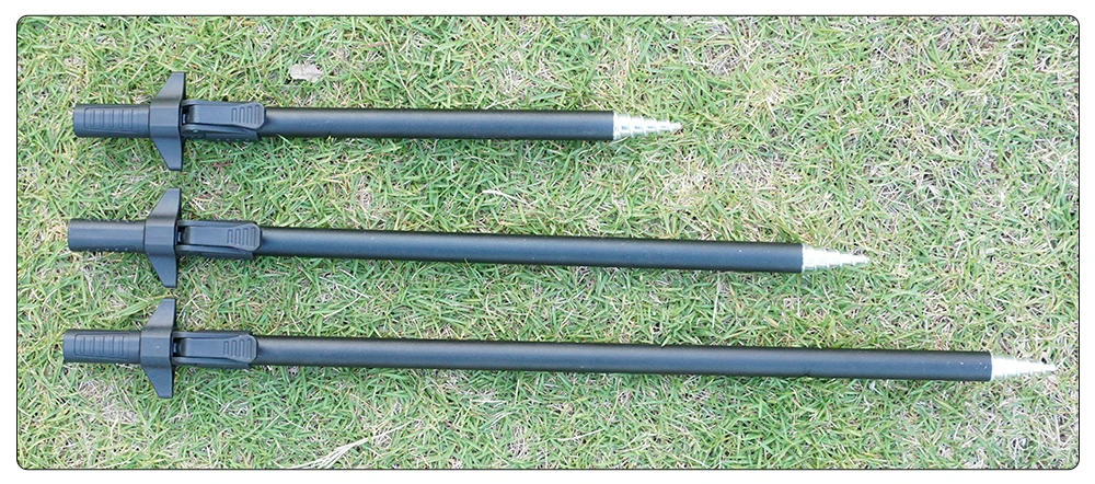 Hirisi Aluminium Karpfen Angeln Bank Sticks Bankstick Einstellbare Karpfen Bank Stick Angelrute Pod Rest Angeln Zubehör – Detail 8