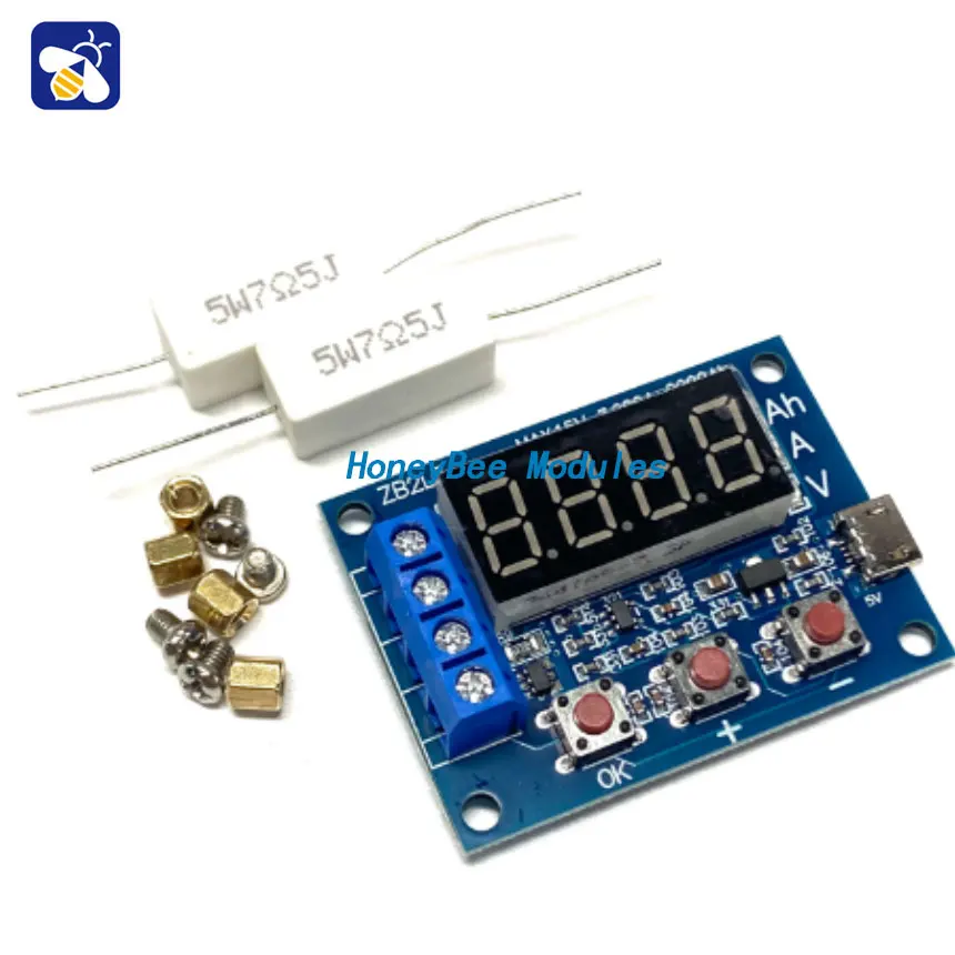 ZB2L3 battery capacity tester external load discharge type 12V lead acid battery 18650 battery capacity tester