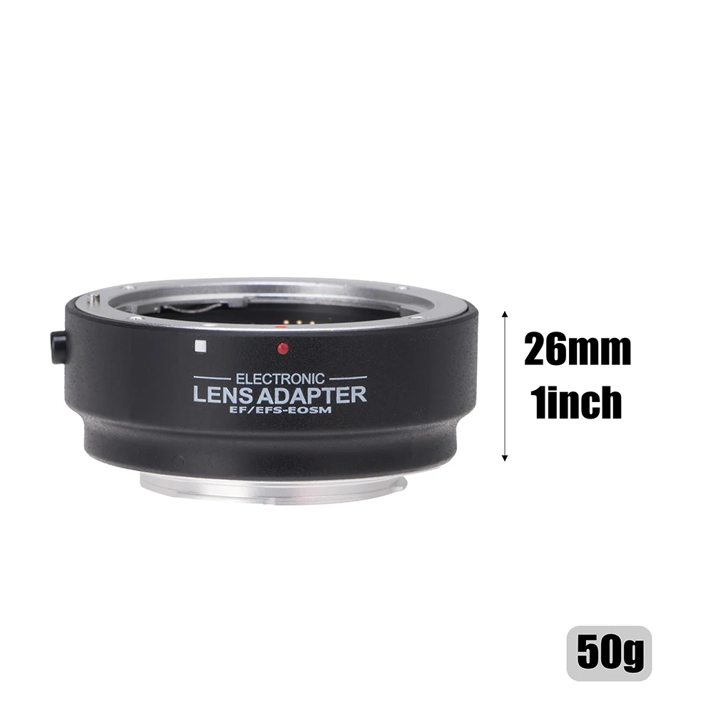 FOTGA Lấy Nét Tự Động AF Điện Tử Chuyển Ống Kính Nhẫn Cho Ống Kính Canon EF EF-S Để EOS M EF-M Camera