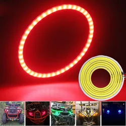 2pcs LED Halo Rings Angel Eyes for Car Headlight COB Lights 12V DC Led Fog Lights Daytime Running Light Interior Lighting