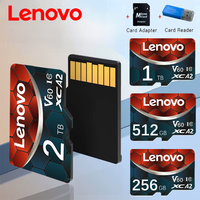 Lenovo 1TB Original A2 V30 U3 Video High Speed Flash Card 128GB 512GB 2TB Micro TF/SD Card 100MB/s Memory Card for Phone Tablet
