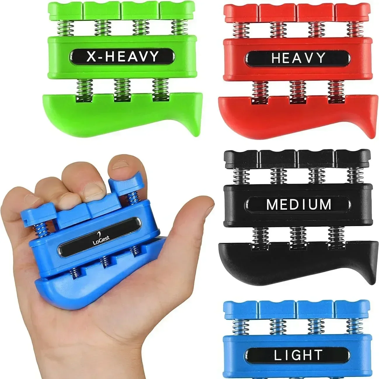 Finger Strengthener Finger Exerciser for Forearm and Hand Strengthener Hand Grip Workout Equipment for Musician Rock Climbing