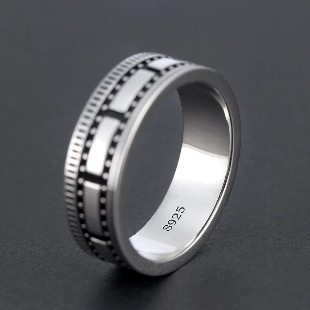 Vintage Camera Film Movie Film Video Old-fashioned Kino Sammlung Cinephile Kamera Rolle Tape Memorial Silver Ring
