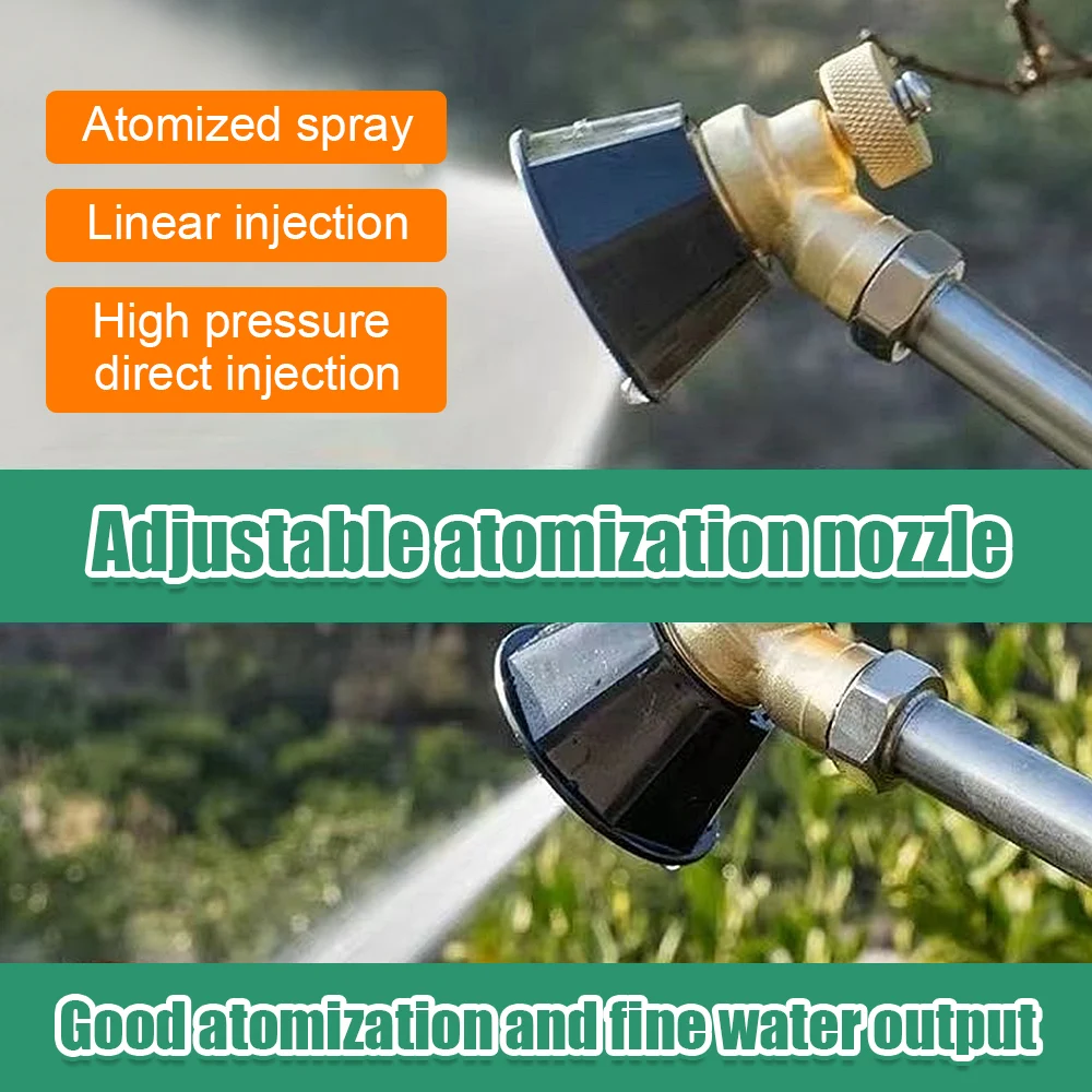 High Pressure Pesticide Sprayer Nozzle Watering Adjustable Irrigation Vortex Spray Nozzle Agricultural Gardening Sprinkler Head