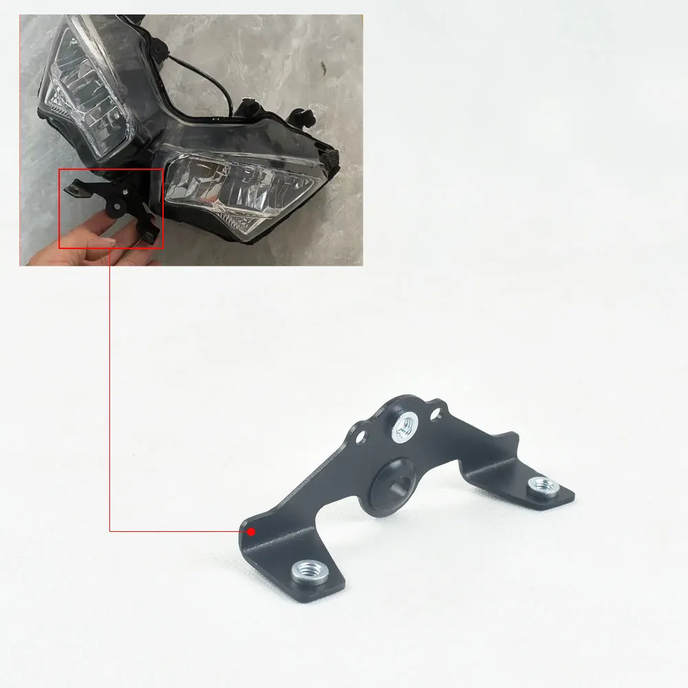 

Motorbike Headlight Bracket Fairing Attachment Bracket for Kawasaki Ninja 400 Ninja EX400 18-23 Years