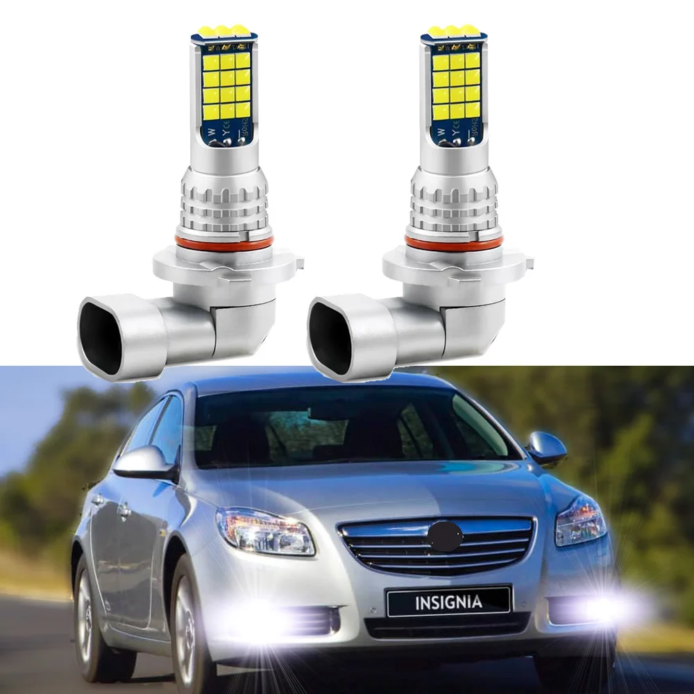 2pcs Led Car Front Fog Lamp For Opel Insignia A 2008 2009 2010 2011 2012 2013 2014 2015 2016 2017 White Canbus