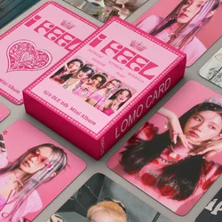 55PCS/Set Kpop GIDLE Photocards I Feel Album Lomo Cards (G)I-DLE Photo LOMO Card Ye Shuhua MINNIE Postcard Fans Collection Gift