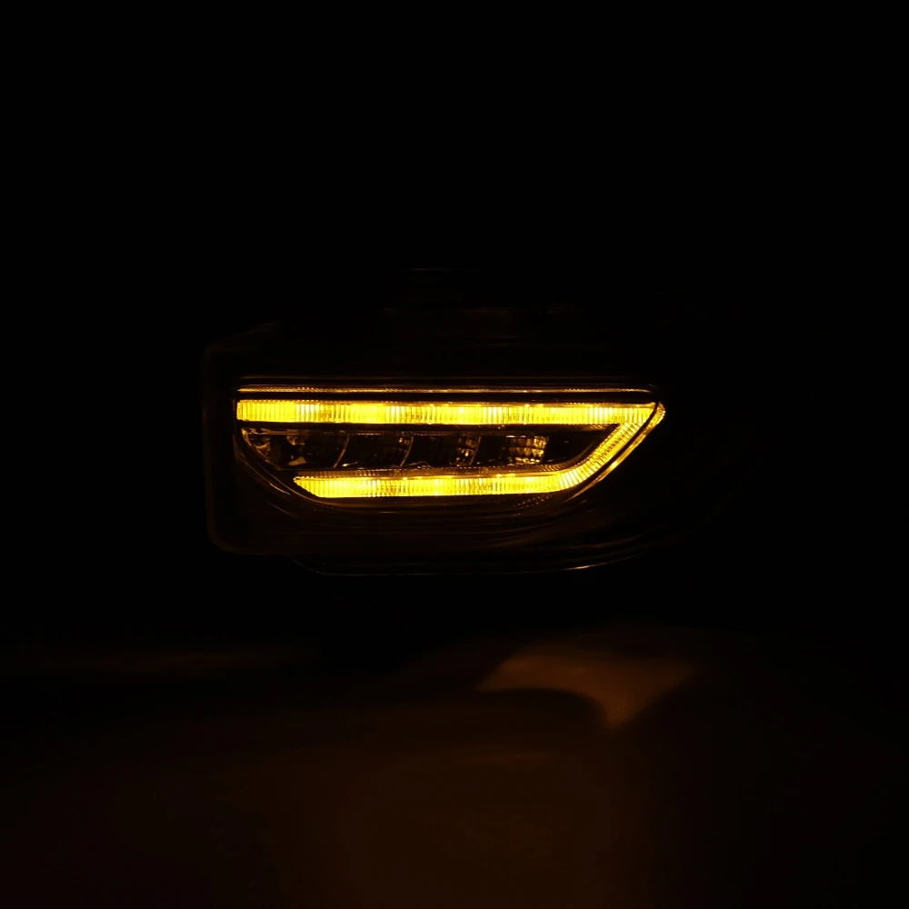 with Turn Signal Driving Fog Lamp For Jeep Renegade 2015-2018 Front Bumper LED DRL Daytime Running Light Assembly