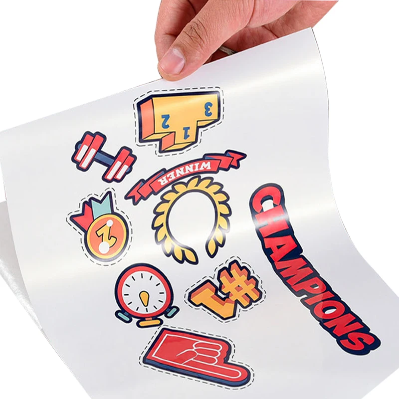 20/50 قطعة A4 ذاتية اللصق PP الاصطناعية ورقة الفينيل ملصقات الاصطناعية للطابعة النافثة للحبر الليزر ملصق مقاوم للماء مقاوم للخدش